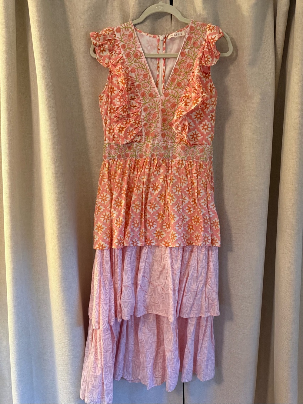 Marea by Liz Joy Fiesta Tiered Midi Dress